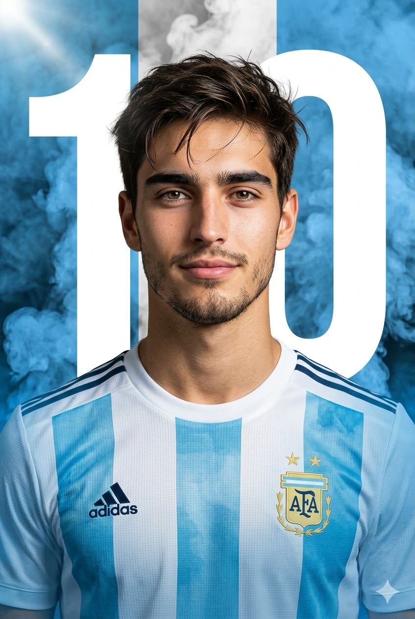 Segundo ejemplo del hilo: variante del póster argentino con retrato y efecto de humo vertical
