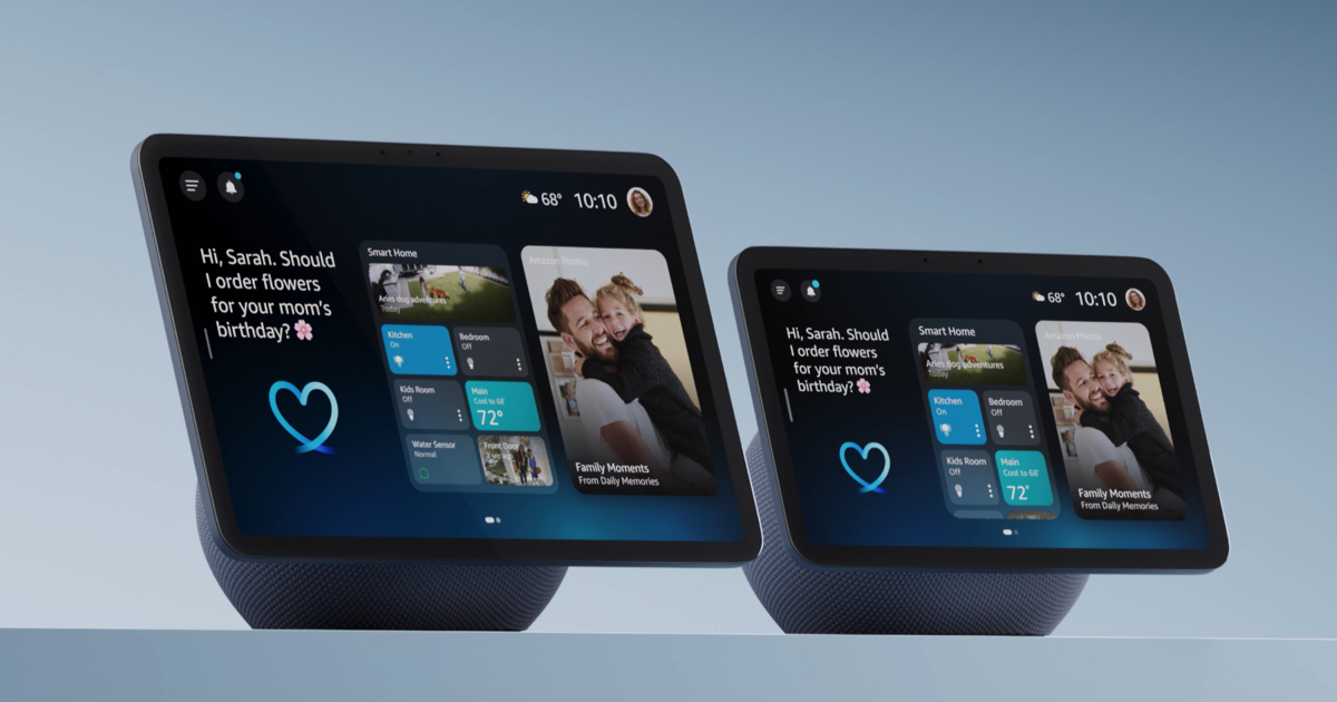 Echo Show 8 and Echo Show 11 (2025), Amazon smart displays designed for Alexa+ with AZ3 Pro chip and Omnisense technology