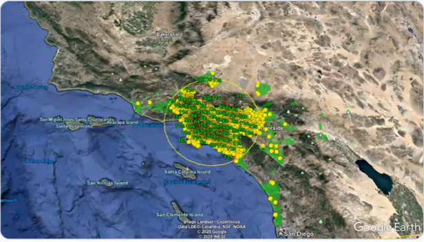 Diagrama de Google: los smartphones Android detectan vibraciones sísmicas y envían señales al servidor de detección de terremotos
