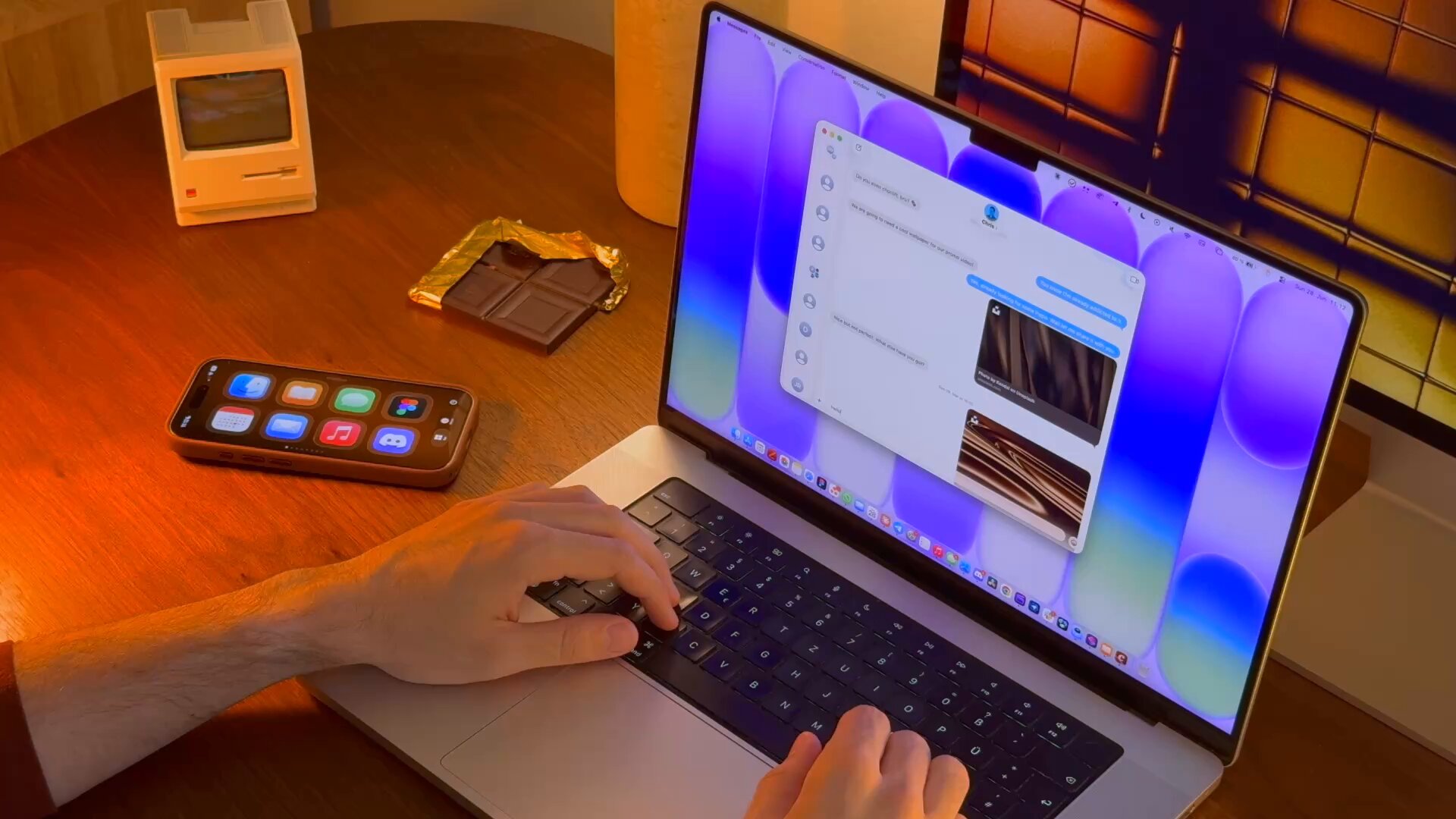 Demostración de choclift: el iPhone como panel táctil para lanzar apps, Shortcuts y emojis en el Mac
