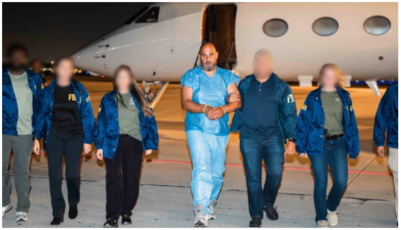 Ibrahim Hilmi a su llegada a Estados Unidos tras ser detenido en un fraude de 3.700 millones de dólares, según el DOJ