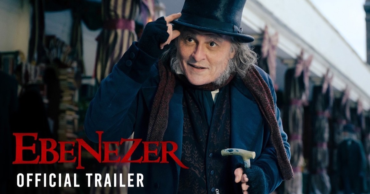 Johnny Depp como Ebenezer Scrooge en el póster del tráiler de Ebenezer (2026), película de Ti West distribuida por Paramount