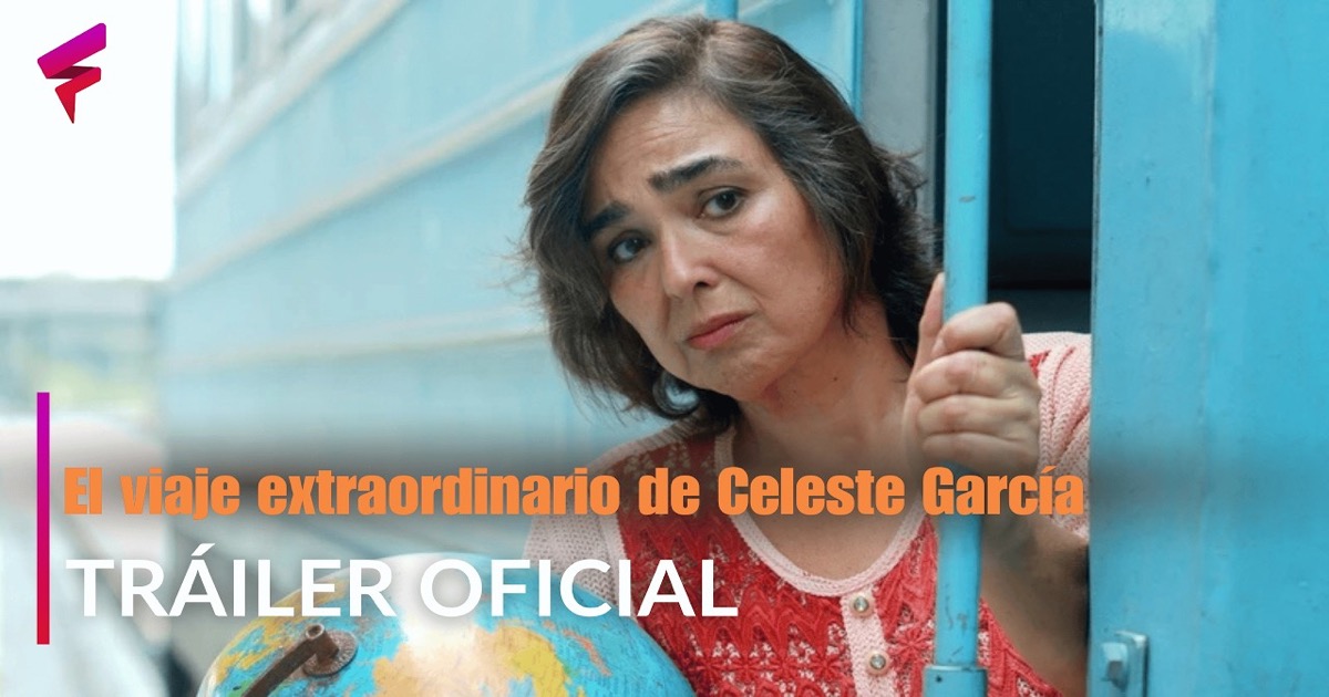 María Isabel Díaz como Celeste García en el tráiler de El viaje extraordinario de Celeste García (2018), de Arturo Infante