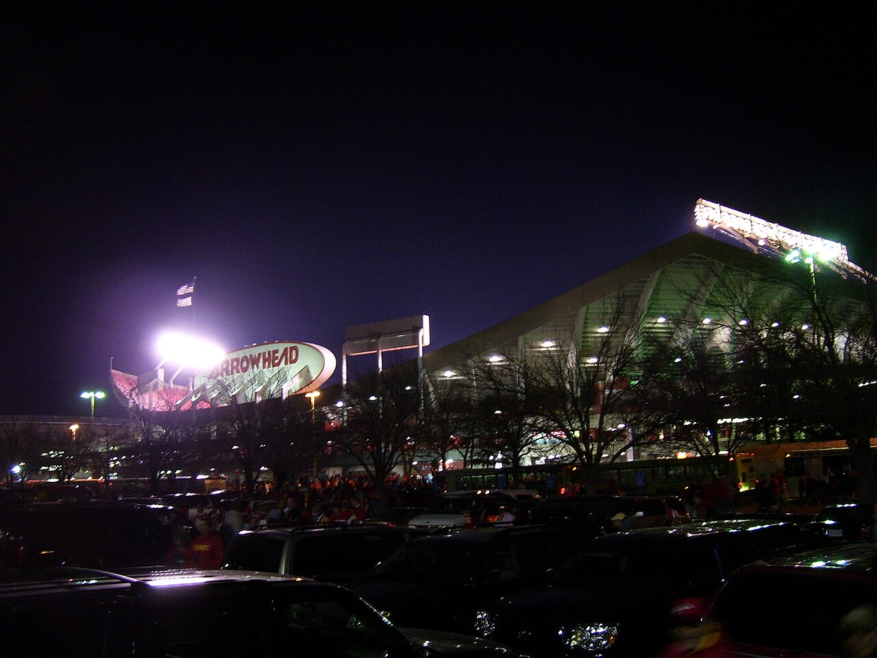 Arrowhead Stadium, home of the Kansas City Chiefs in Kansas City, Missouri