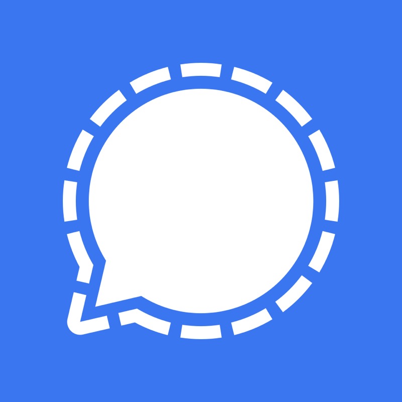 Logotipo de Signal, una de las messengers cifradas recomendadas en exitchatcontrol.org frente a Chat Control