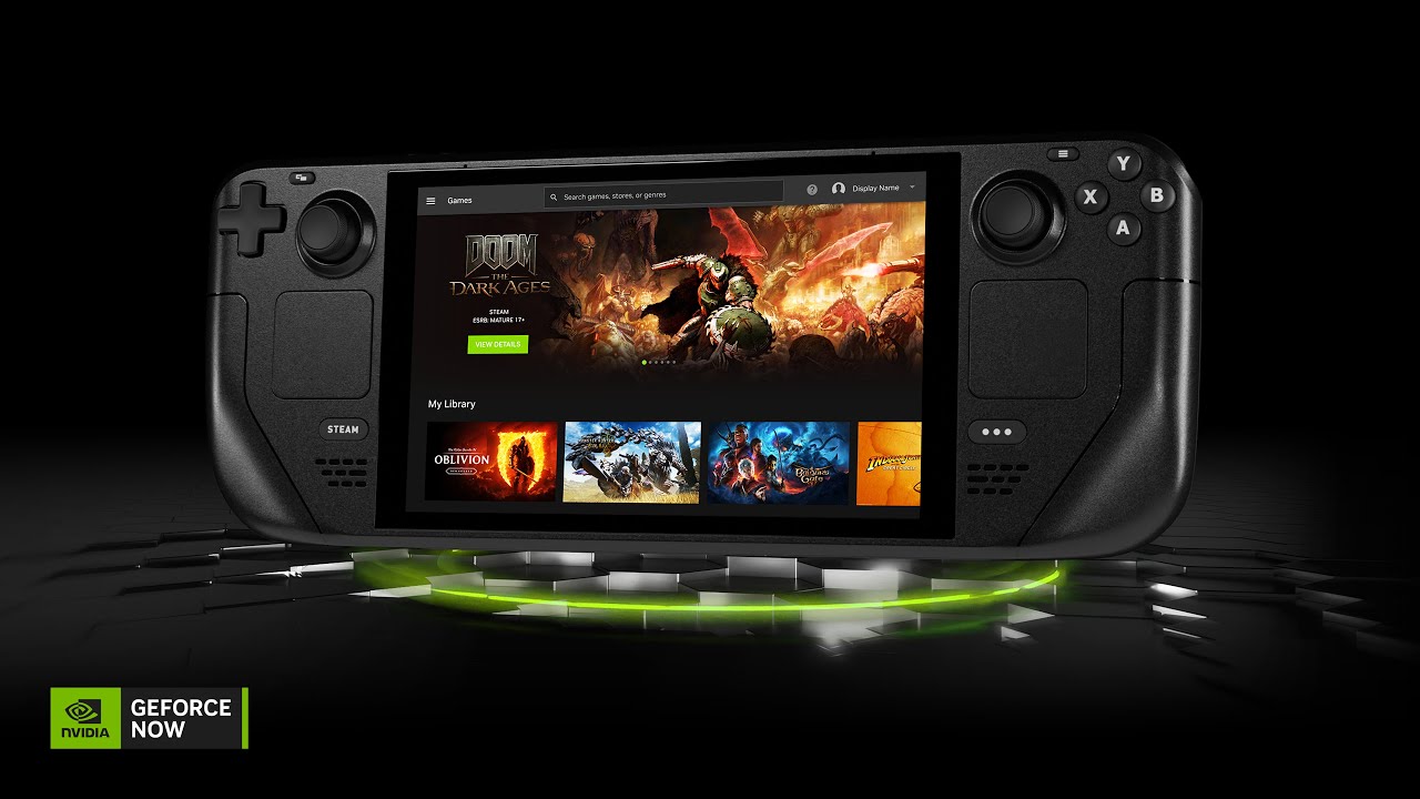 Steam Deck ejecutando un juego AAA vía GeForce NOW en la nube: guía comparativa de Xbox Game Pass, Luna, Netflix Games, Steam y Epic Games