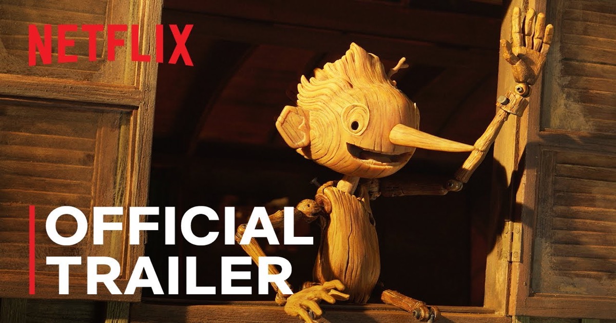 Pinocho en stop-motion en el tráiler oficial de Guillermo del Toro's Pinocchio (2022), coproducida por Netflix