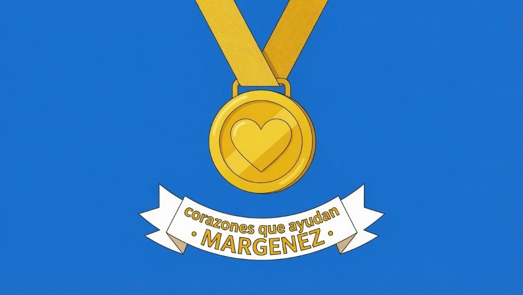 Medalla de reconocimiento «Corazones que ayudan · MARGENEZ» otorgada por MARGENEZ