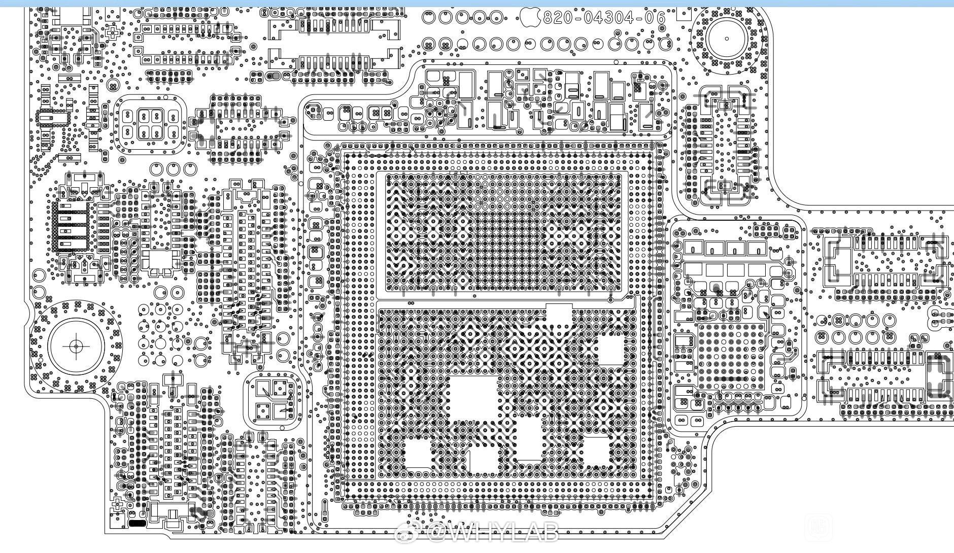 Fotografía filtrada de una placa lógica que se atribuye al iPhone 18 Pro o Pro Max; Apple no la ha confirmado