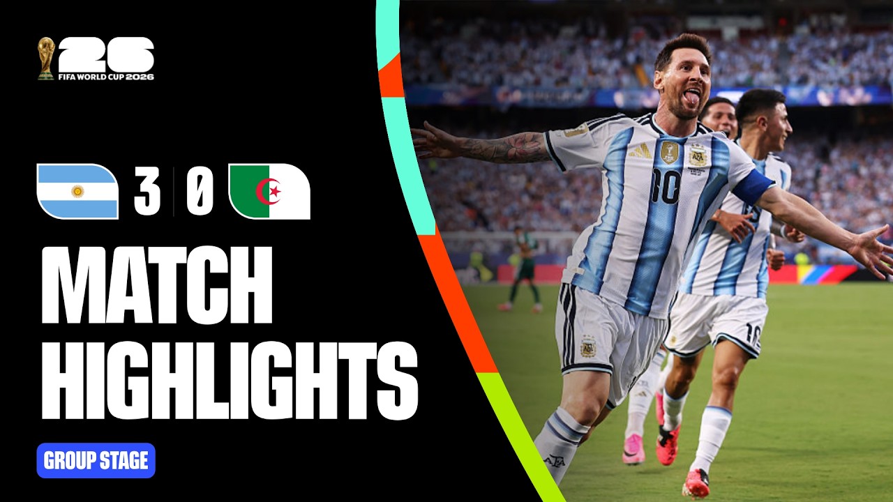 Lionel Messi celebra un gol en el debut de Argentina ante Argelia en el Mundial 2026
