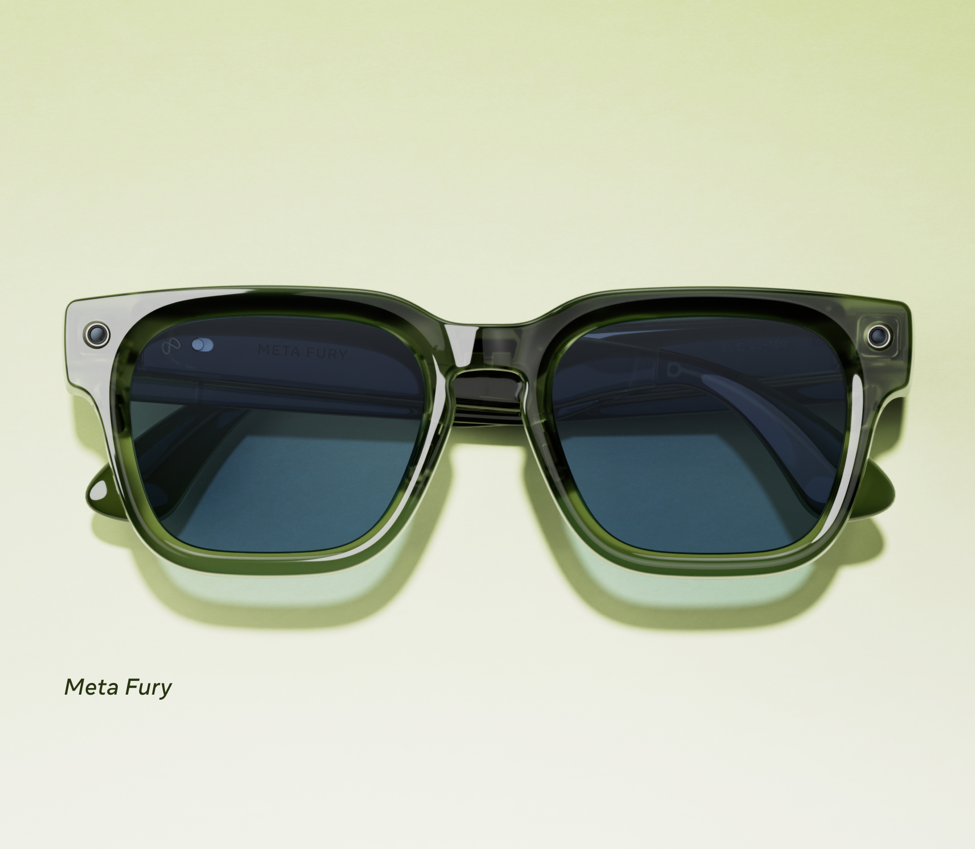 Detalle de las Meta Glasses Starfire y Fury en acabados de carey y colores pastel sobre fondo neutro