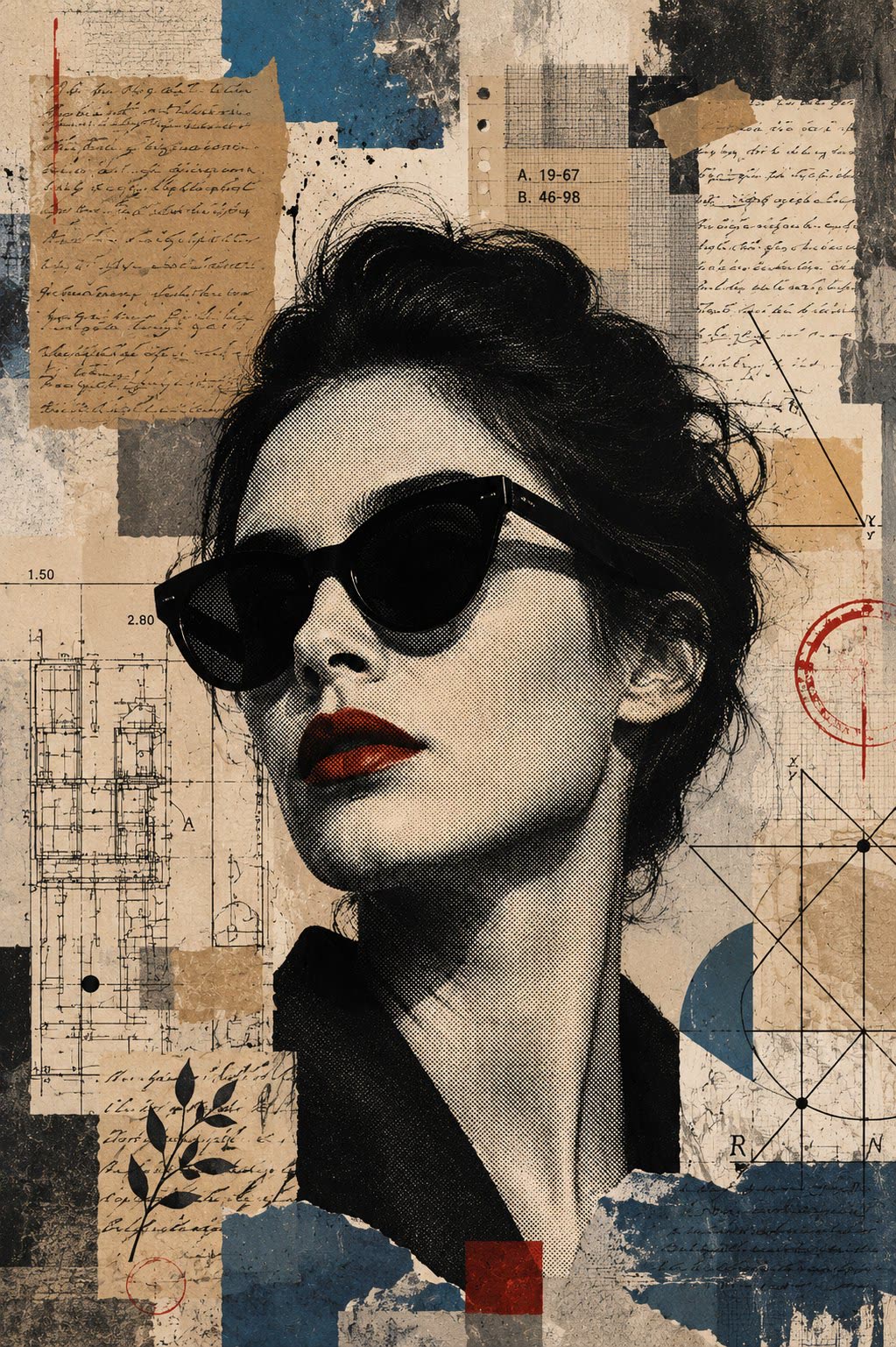 Collage mixed-media editorial de @MissDelulu9