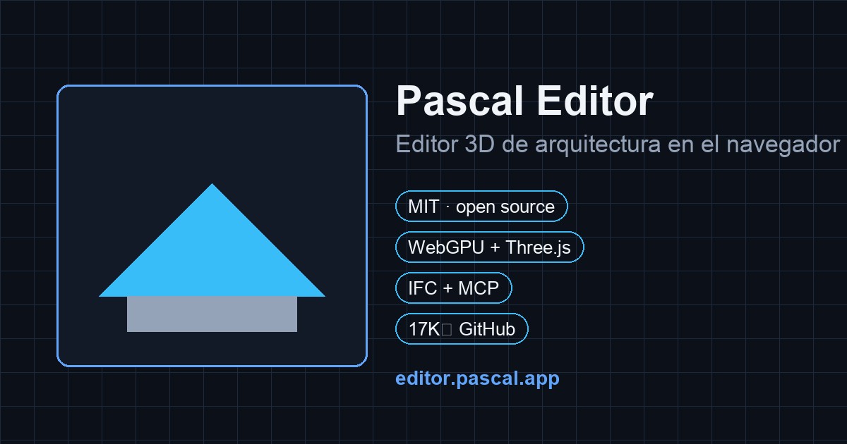 Pascal Editor — 3D architecture editor in the browser, open source and with digital twin of buildings