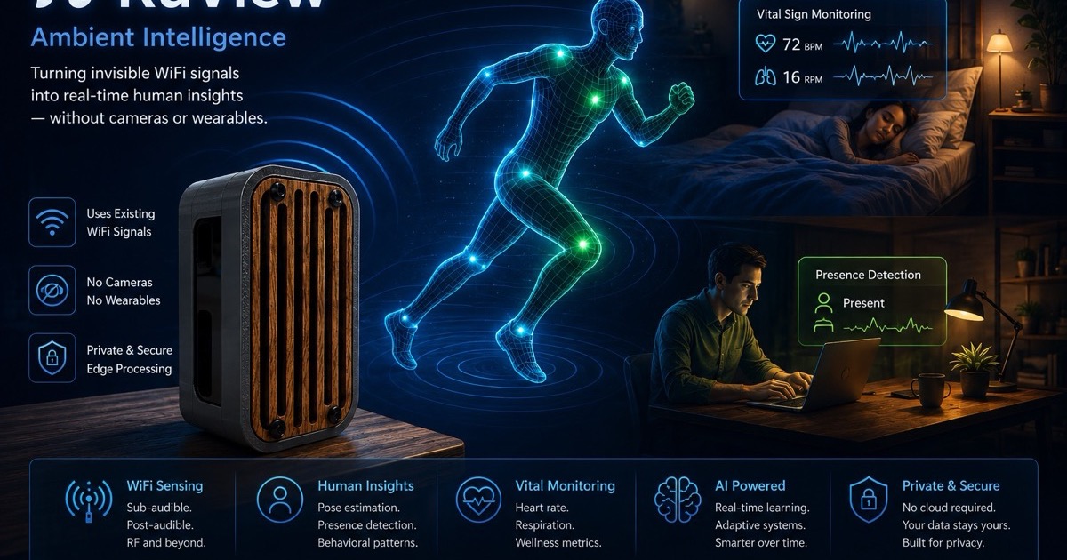 RuView: open source platform that converts WiFi signals into presence, vital signs and body pose detection without cameras — Cognitum Seed hardware and ESP32 nodes