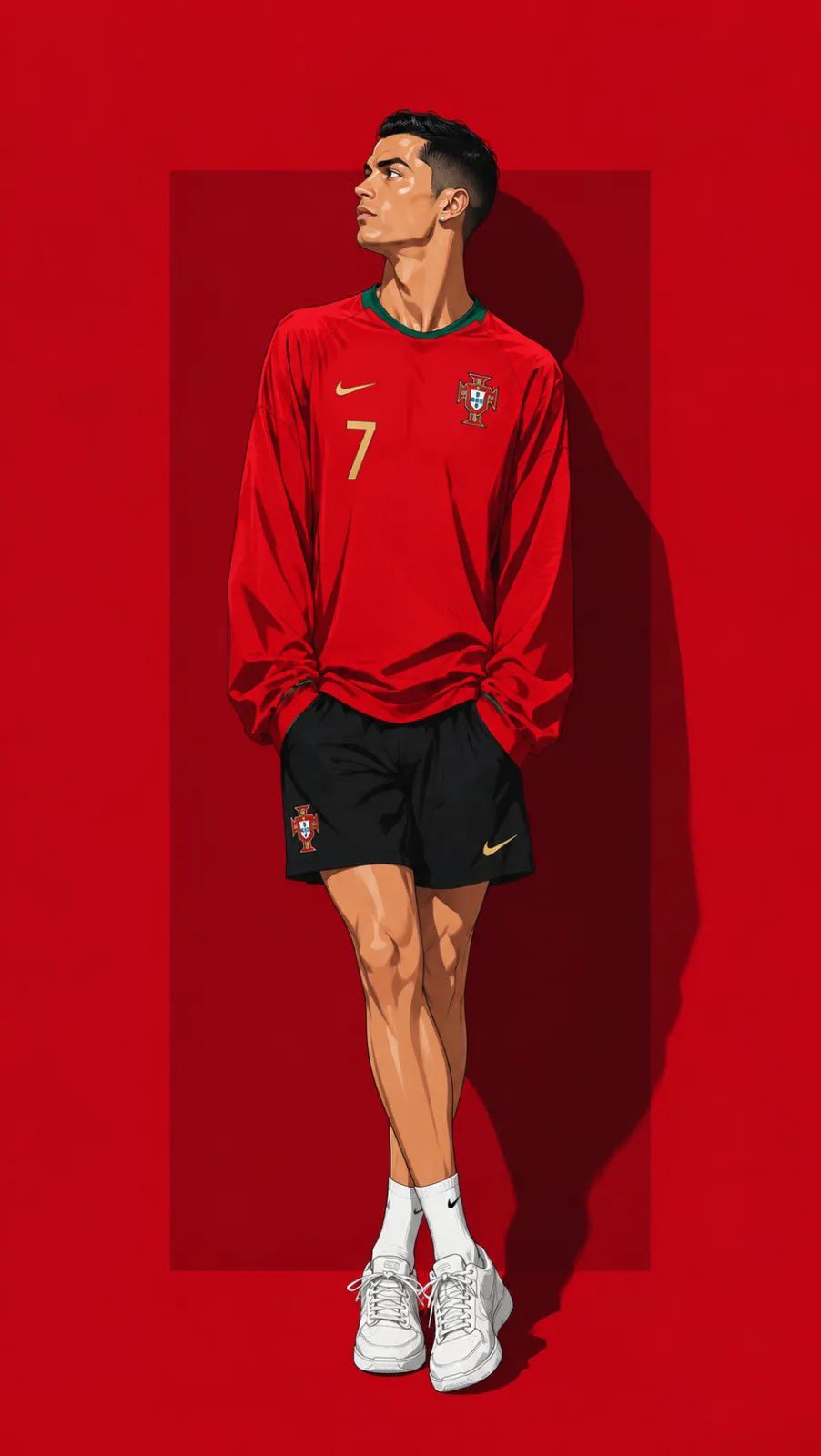 Ilustración anime de futbolistas de @Sairah_0