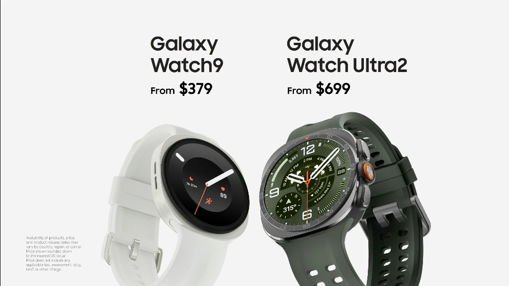 Galaxy Watch9 y Galaxy Watch Ultra2 — precios desde 379 $ y 699 $ en Galaxy Unpacked 2026