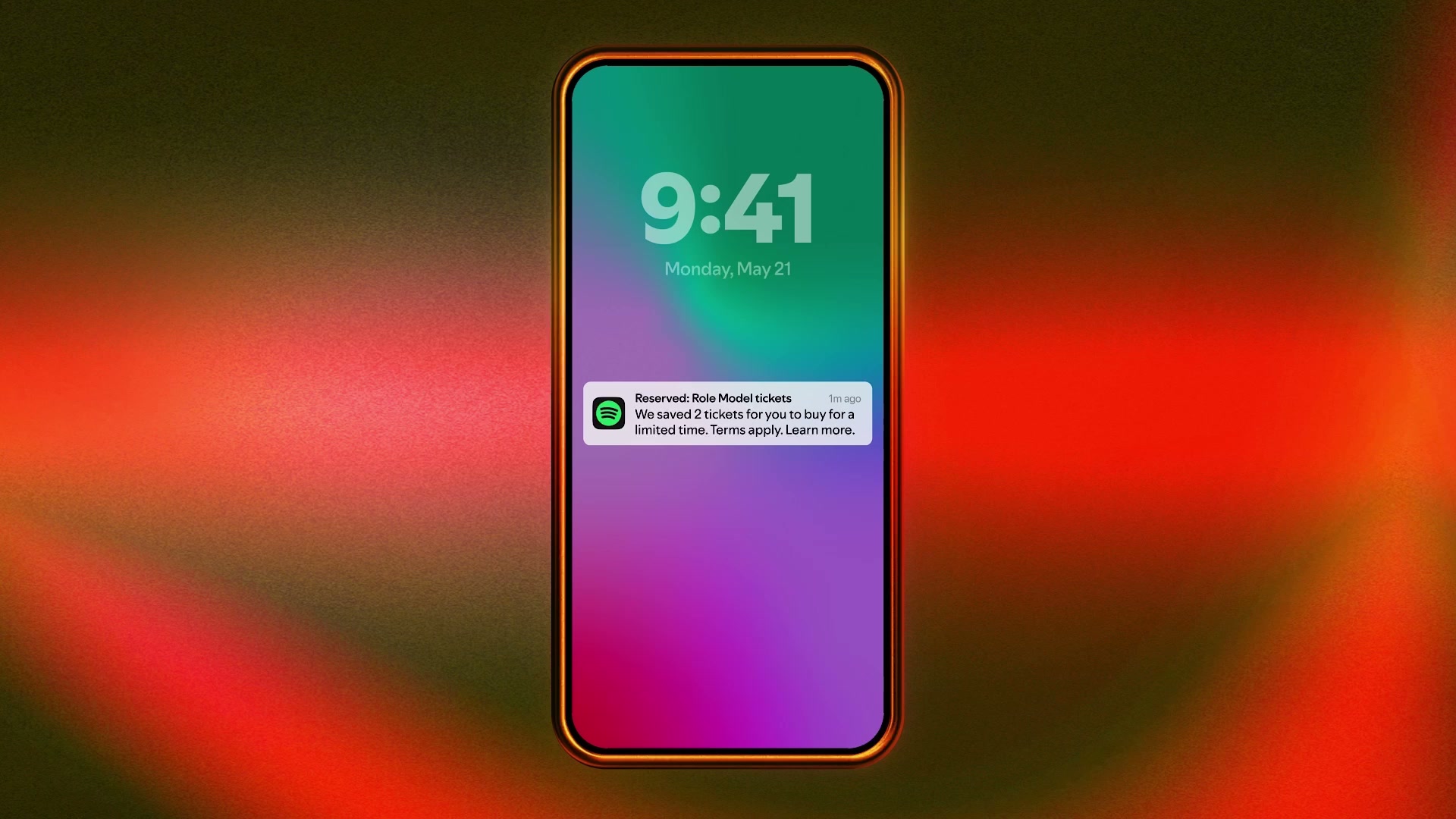 Reserved by Spotify: promoción con ROLE MODEL y entradas reservadas para fans Premium más dedicados de un artista en gira