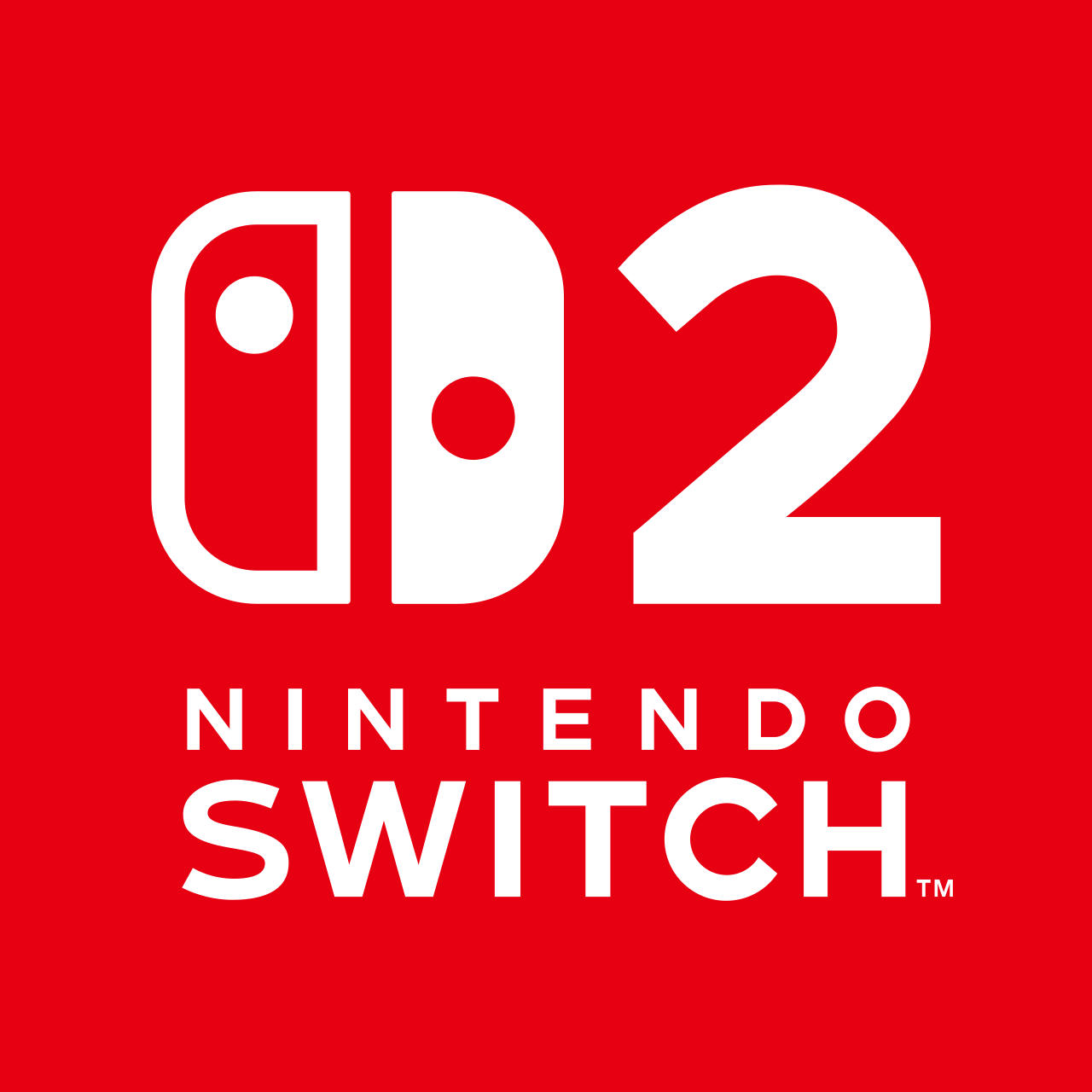 Logotipo Nintendo Switch 2 sobre fondo rojo: referencia visual de la nueva generación en el contexto del ranking histórico de ventas de consolas