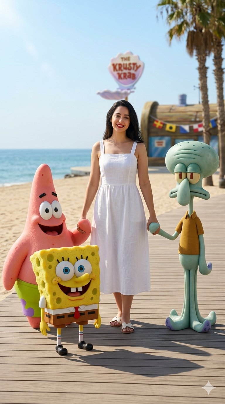 Foto con SpongeBob Patrick y Squidward de @Tou7ami